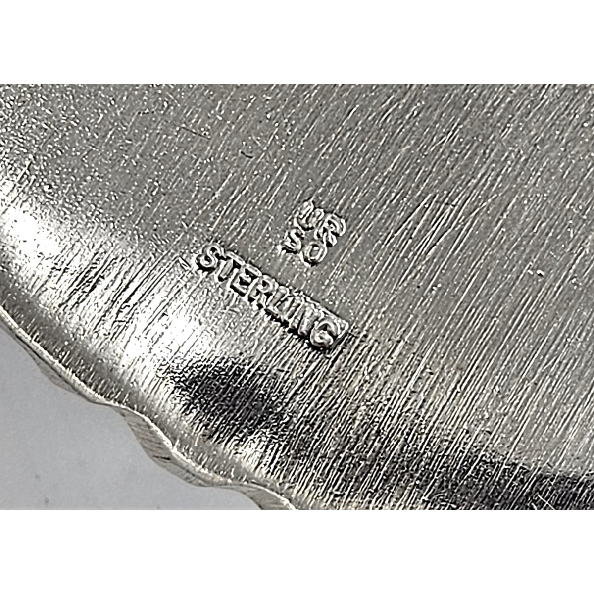 David URSO Jewelry Superb David Urso Large Sterling Crystal Resin Modernist Leaves Brooch 1990&