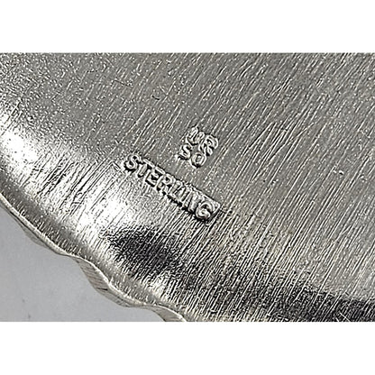David URSO Jewelry Superb David Urso Large Sterling Crystal Resin Modernist Leaves Brooch 1990&