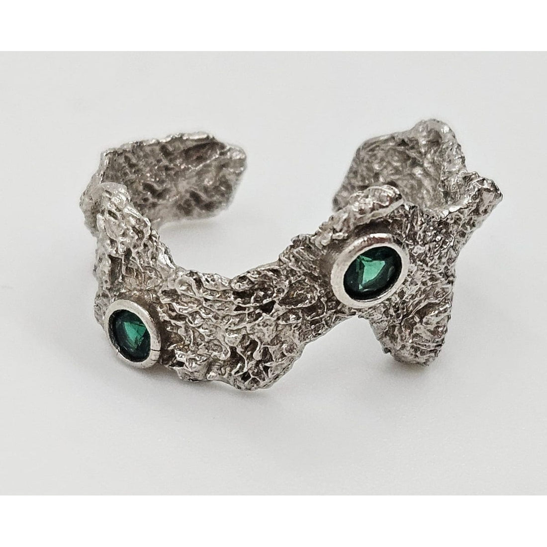 Designer Abstract Ring Jewelry Designer Sterling Abstract Brutalist Cocktail Ring 1960s