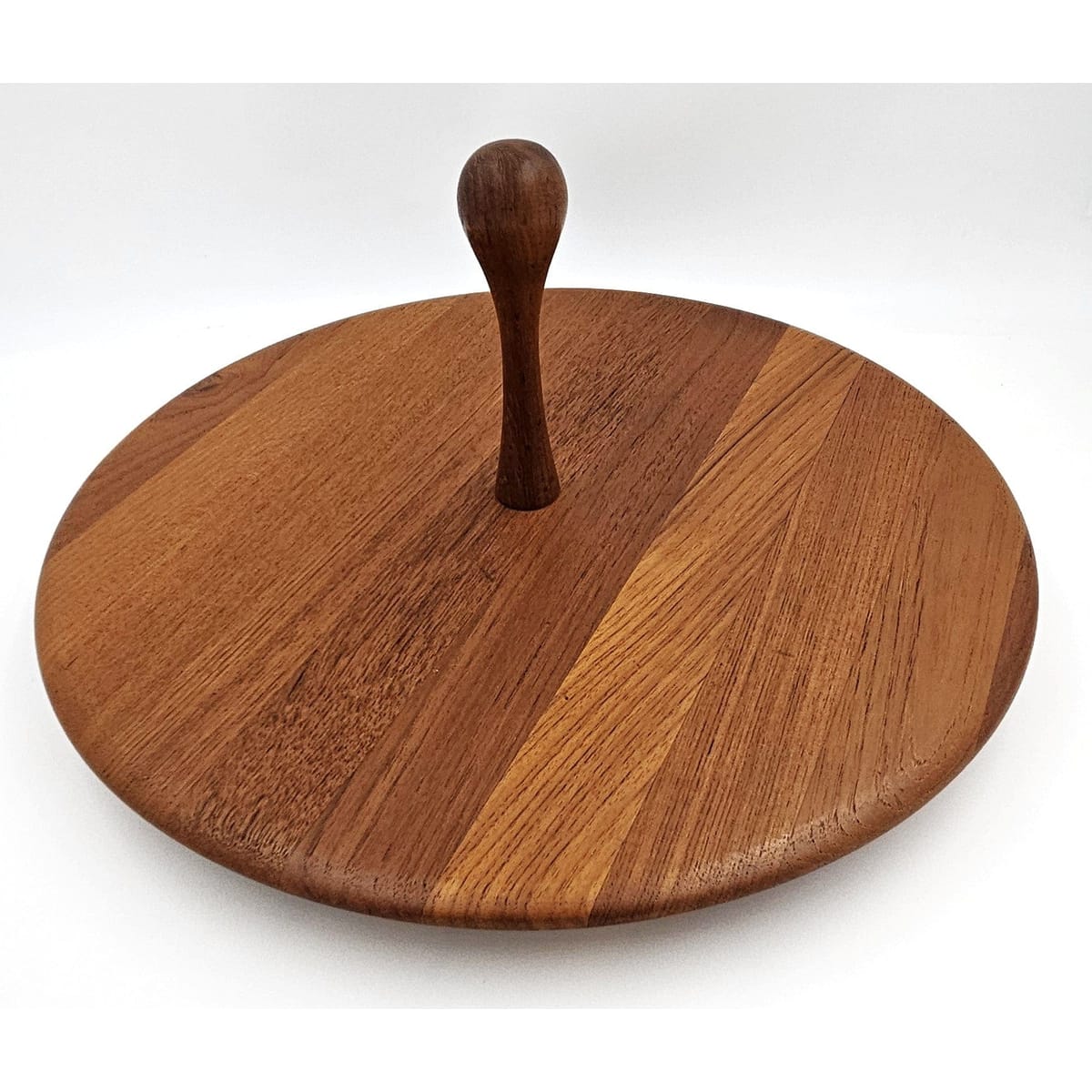 Digsmed Denmark Barware MCM Digsmed Denmark Extra Large Solid Teakwood Lazy Susan Mint! 1960s