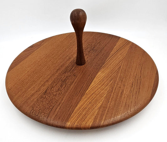 Digsmed Denmark Barware MCM Digsmed Denmark Extra Large Solid Teakwood Lazy Susan Mint! 1960s