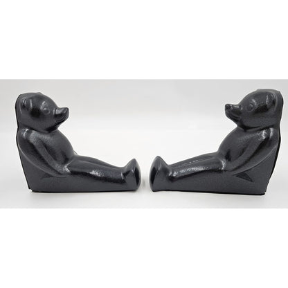 Dolbi Cashier Bookends Superb Dolbi Cashier Solid Brass Modernist Koons Style Bear Bookends C 1980s