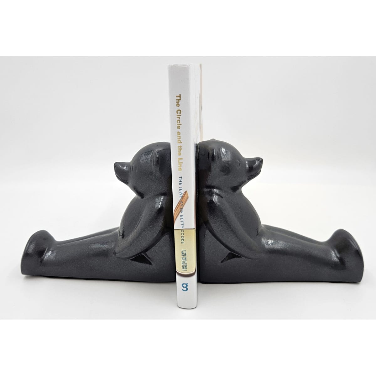 Dolbi Cashier Bookends Superb Dolbi Cashier Solid Brass Modernist Koons Style Bear Bookends C 1980s
