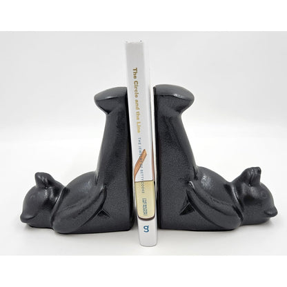 Dolbi Cashier Bookends Superb Dolbi Cashier Solid Brass Modernist Koons Style Bear Bookends C 1980s