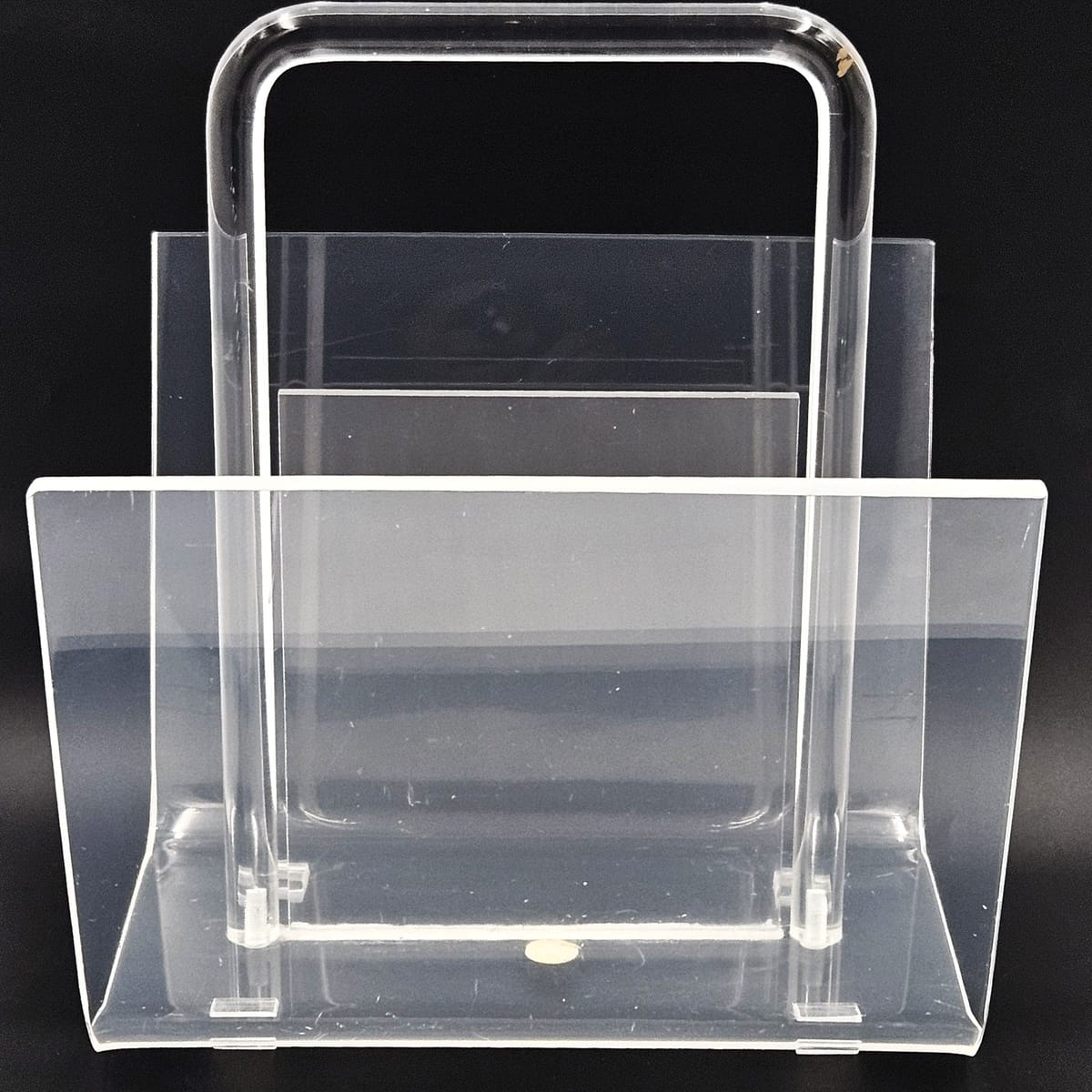 Dorothy Thorpe Magazine Rack MCM Dorothy Thorpe Lucite Magazine Records LPs Newspapers Holder Rack