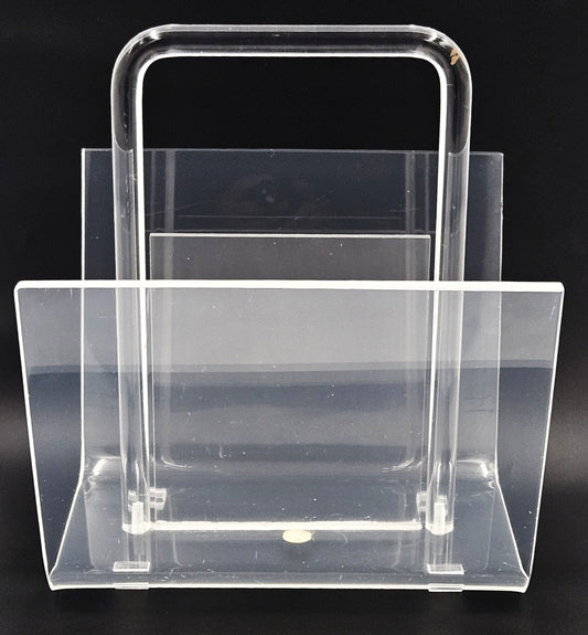 Dorothy Thorpe Magazine Rack MCM Dorothy Thorpe Lucite Magazine Records LPs Newspapers Holder Rack