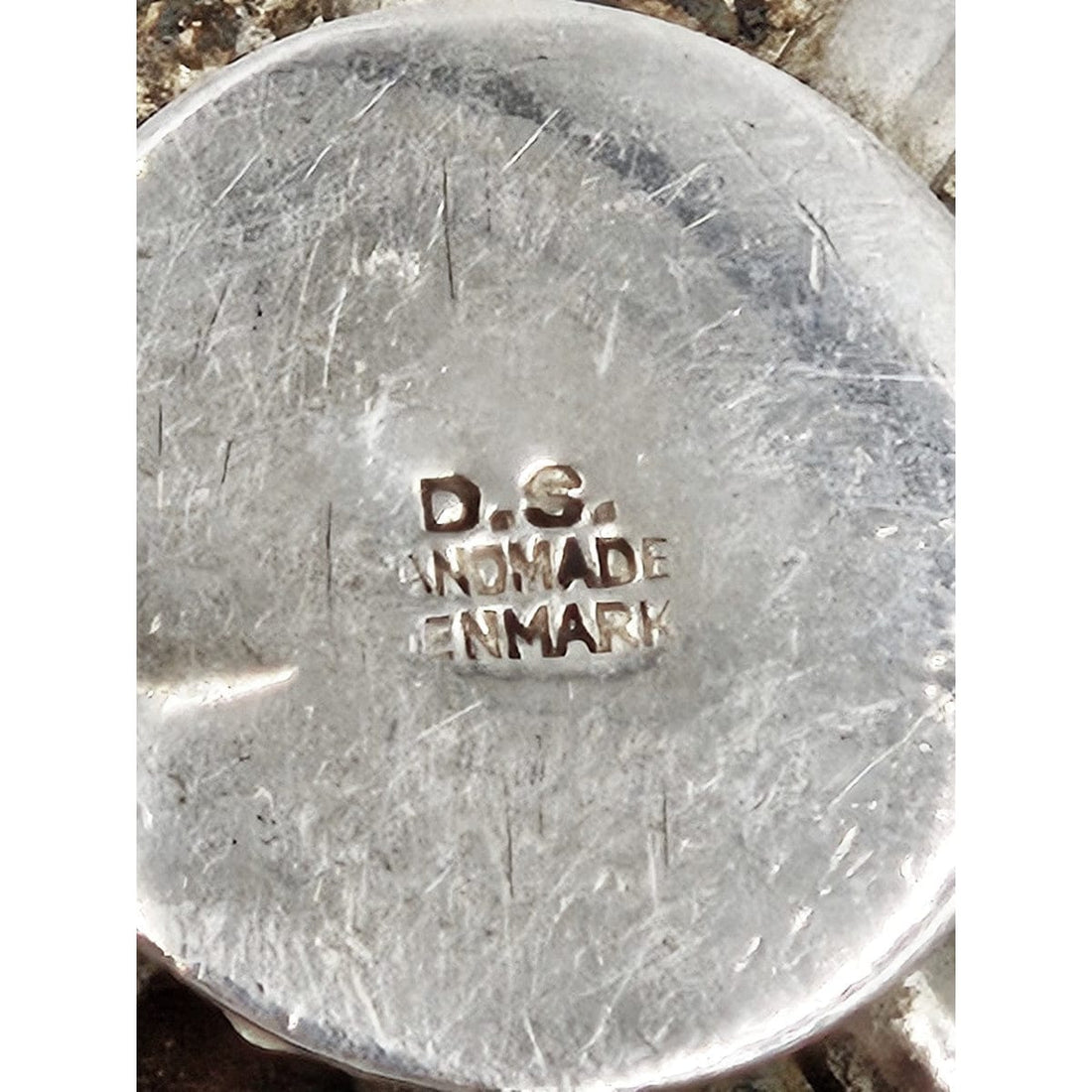 DS Denmark Jewelry D.S. Denmark Sterling Abstract Modernist Atomic Statement Necklace
