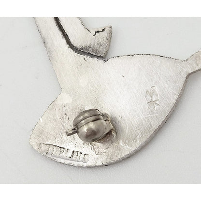 E Mik Jewelry US Artisan E Mik Sterling Silver Abstract Modernist Brooch Pin