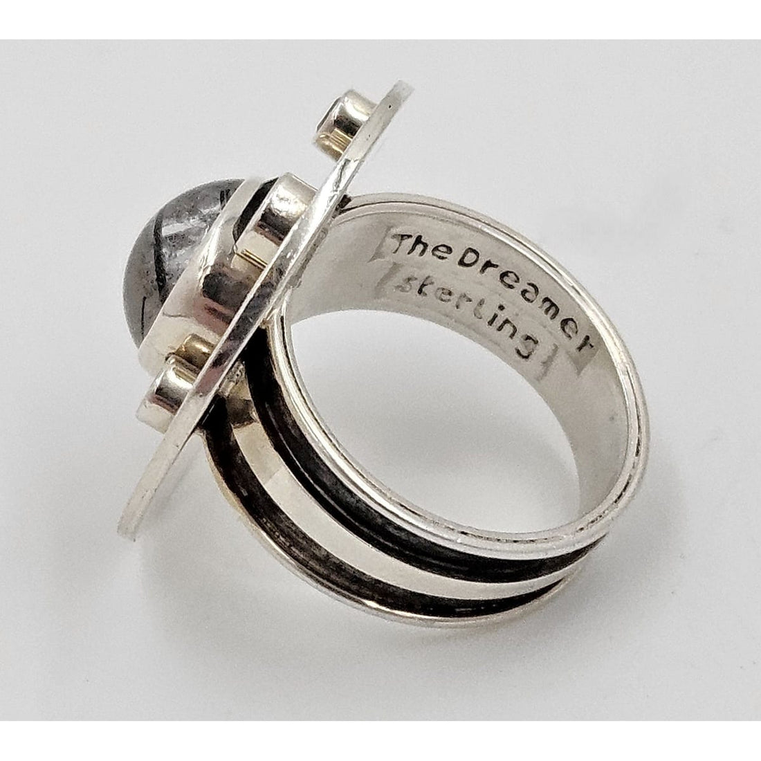 Echo of the Dreamer Jewelry Superb Echo of the Dreamer Sterling  Large Cocktail Ring 1990&