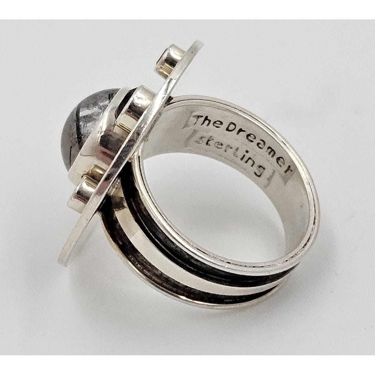 Echo of the Dreamer Jewelry Superb Echo of the Dreamer Sterling  Large Cocktail Ring 1990&