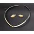 Ed Levin Jewelry Ed Levin Vintage Abstract Modernist Sterling 14K Gold Earrings & Necklace