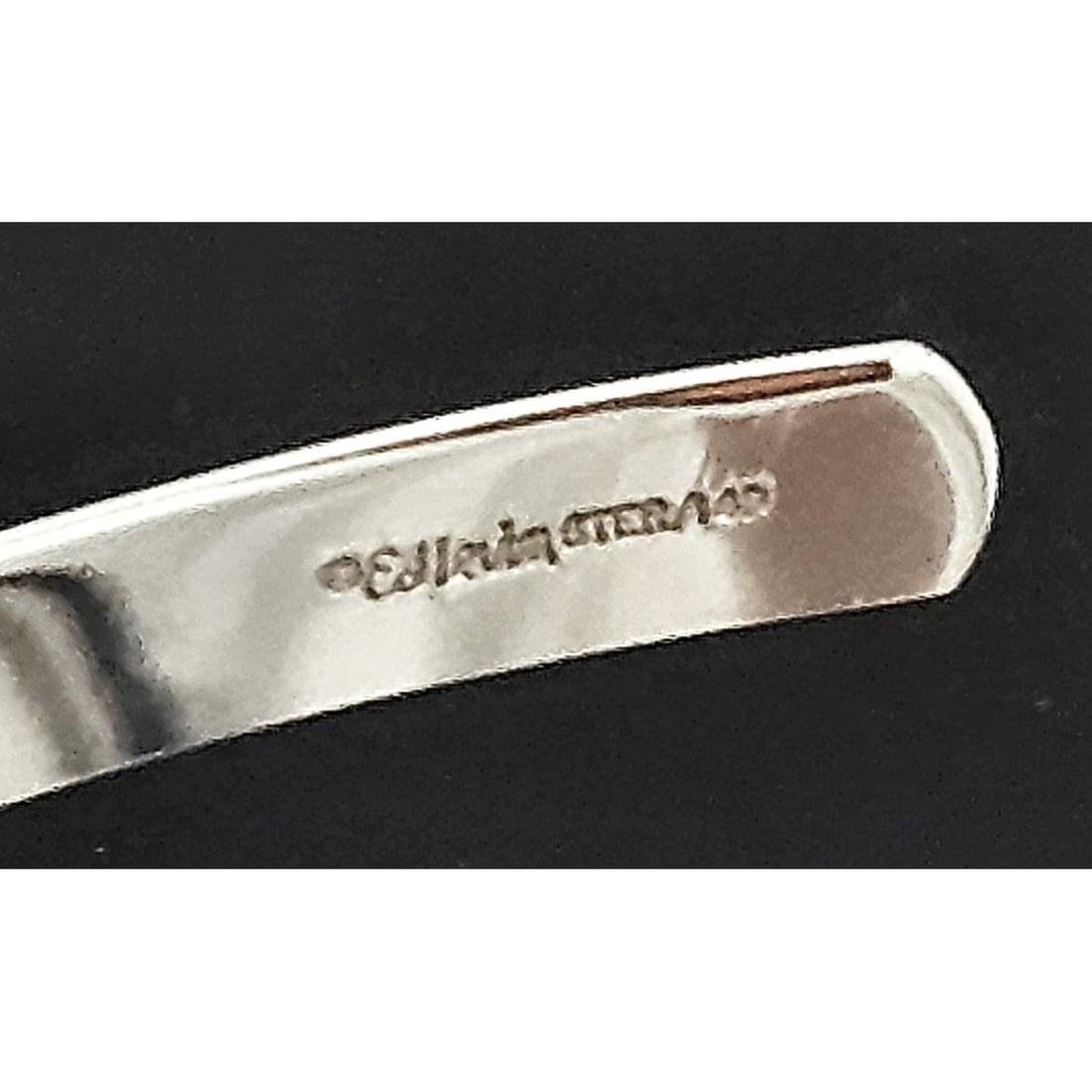 Ed Levin Jewelry Ed Levin Vintage Abstract Modernist Sterling 14K Gold Torque Necklace