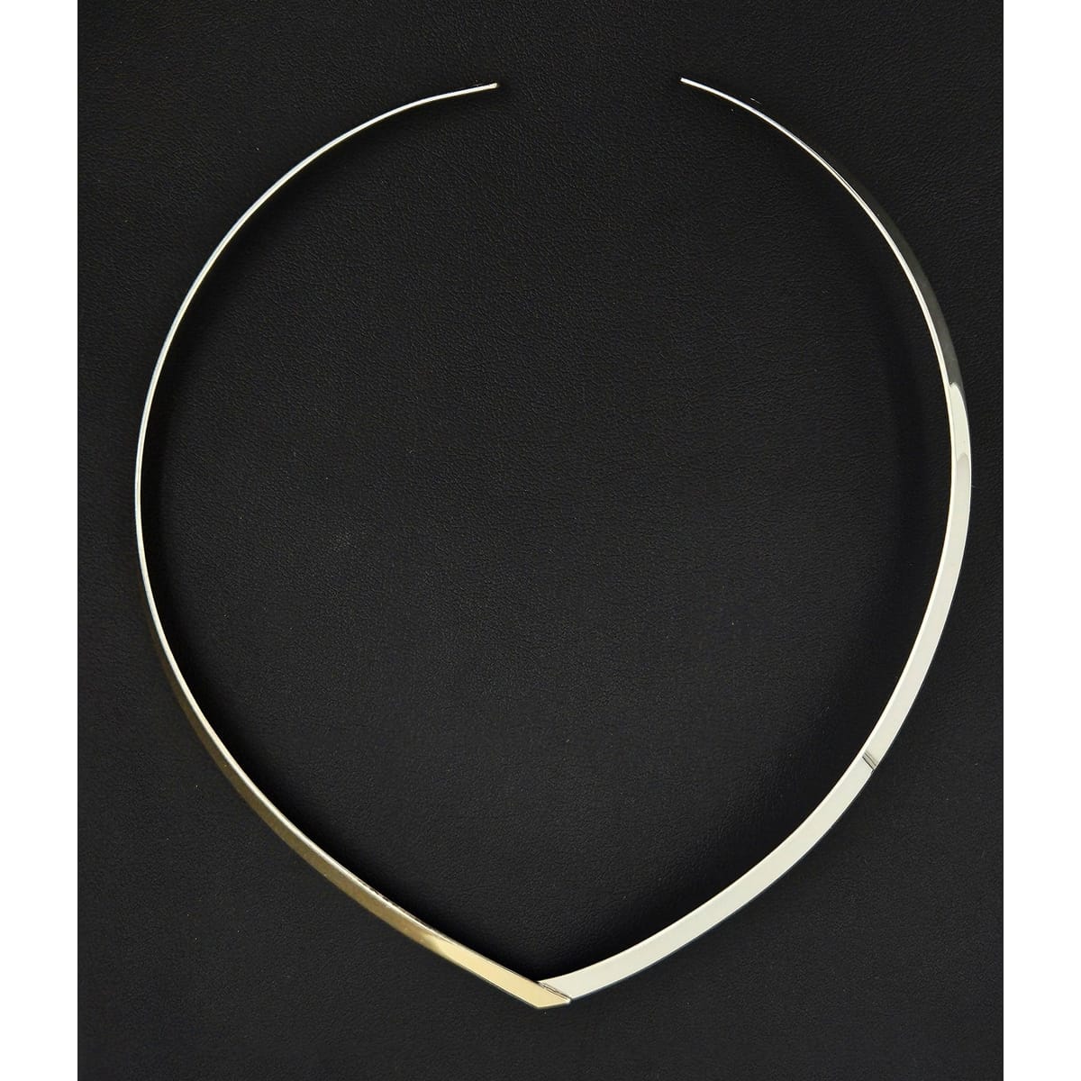 Ed Levin Jewelry Ed Levin Vintage Abstract Modernist Sterling 14K Gold Torque Necklace