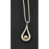 Ed Levin Jewelry Retired Ed Levin Abstract Modernist Sterling 14K Gold Necklace 1980s