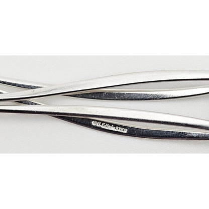 Ed Levin Jewelry Retired Ed Levin Modernist Articulating Sterling &amp; Blue Topaz Y Necklace 1980s