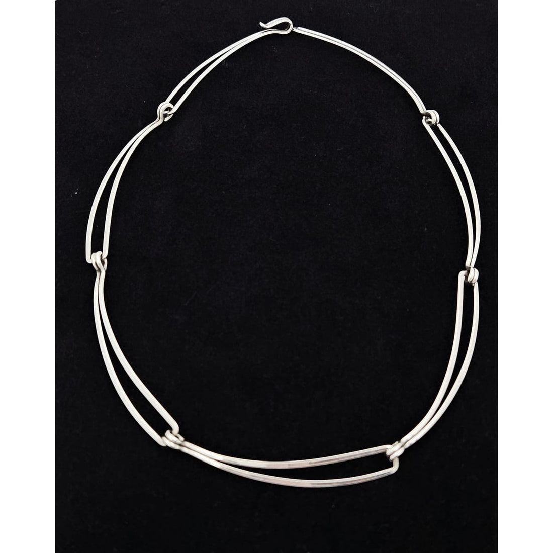 Ed Levin Jewelry Superb Designer Ed Levin Sterling Modernist Necklace