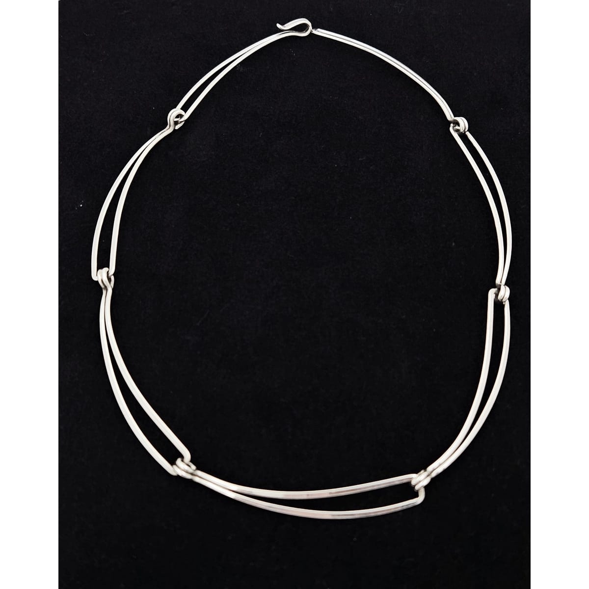 Ed Levin Jewelry Superb Designer Ed Levin Sterling Modernist Necklace