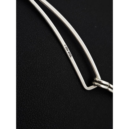 Ed Levin Jewelry Superb Designer Ed Levin Sterling Modernist Necklace