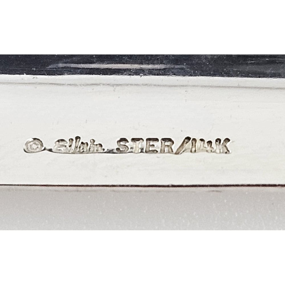 Ed Levin Jewelry Superb Ed Levin Abstract Modernist Sterling &amp; 14k Brooch Bar Brooch C. 1980s