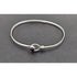 Ed Levin Jewelry USA Designer Ed Levin Retired Sterling Amethyst Modernist Bangle 70/80s