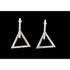 EF Design Jewelry EF Design 2 Piece Sterling Silver Modernist Drop Earrings Triangles