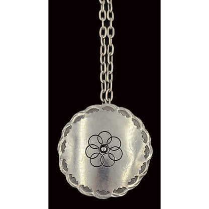 Egg Denmark Jewelry Egg Denmark Large Pewter Viking Shield Pendant Statement Necklace 1960&