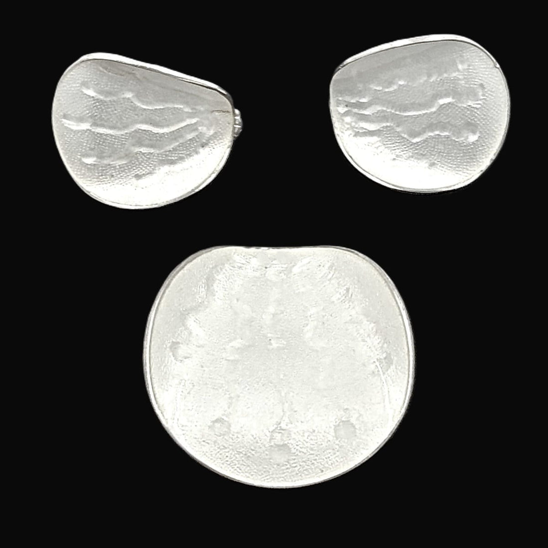 Einar Modahl Jewelry Rare Norway Einar Modahl Sterling Enamel Modernist Demi Parure Set C. 1940s