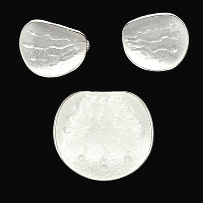 Einar Modahl Jewelry Rare Norway Einar Modahl Sterling Enamel Modernist Demi Parure Set C. 1940s