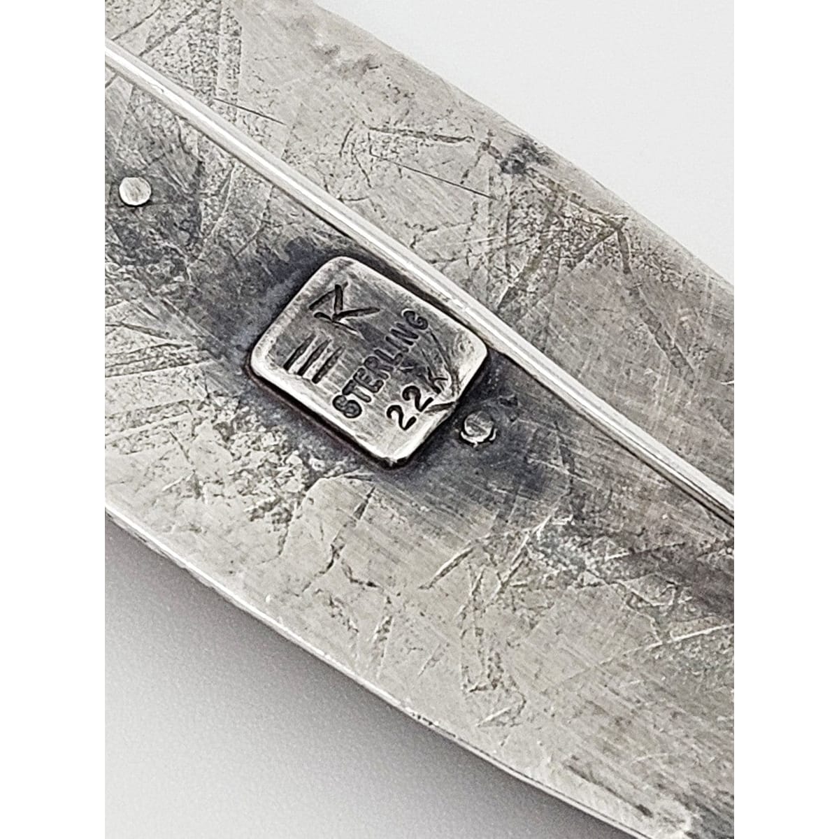 Elaine Rader Jewelry Designer Elaine Rader Brutalist Sterling 18K Gold Brooch
