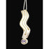 Elizabeth Prior Jewelry Designer Elizabeth Prior Sterling +Amethyst Modernist Pendant Necklace 1990s