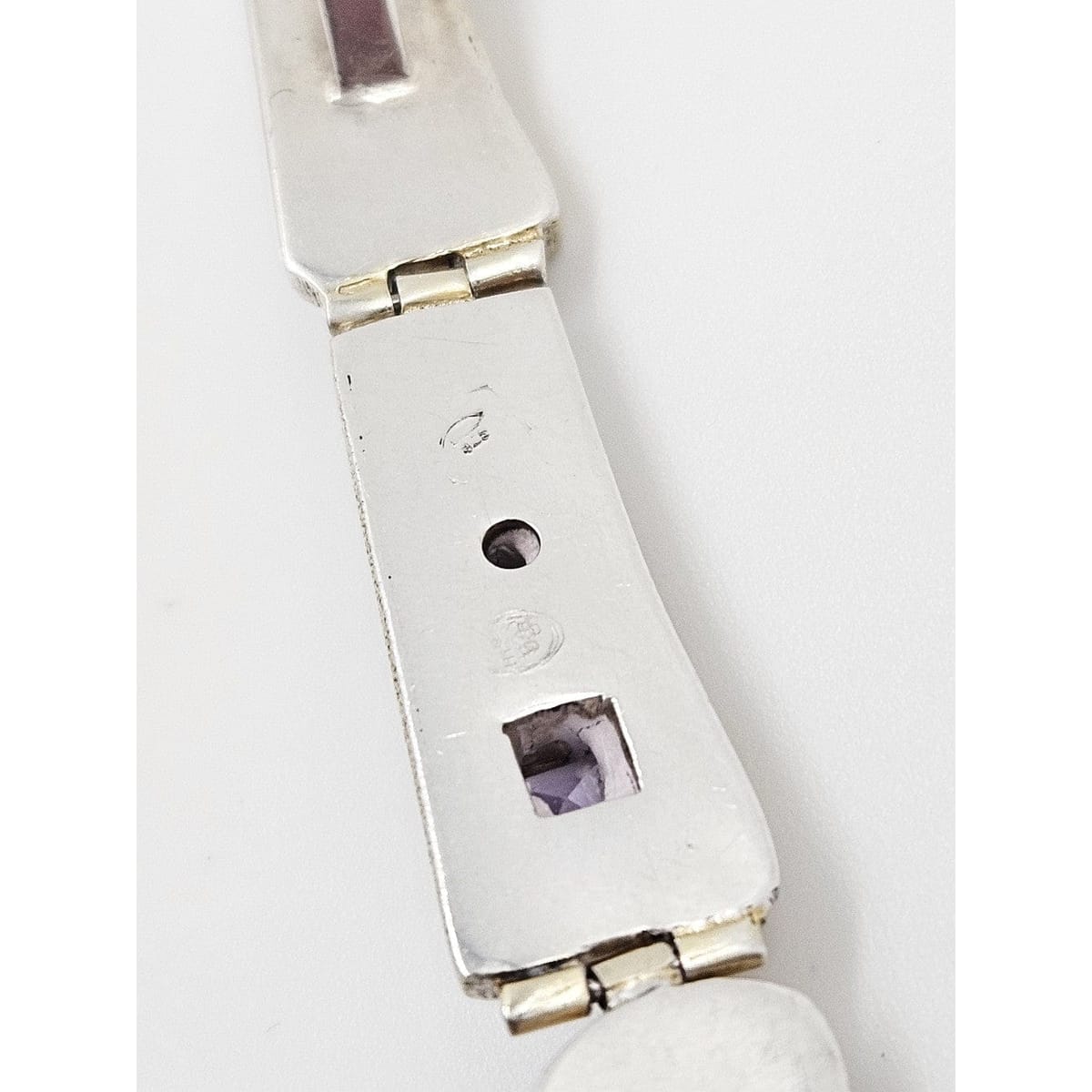 Elizabeth Prior Jewelry Elizabeth Prior Sterling Moonstone Amethyst Peridot Modernist Pendant Necklace