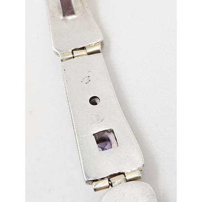 Elizabeth Prior Jewelry Elizabeth Prior Sterling Moonstone Amethyst Peridot Modernist Pendant Necklace