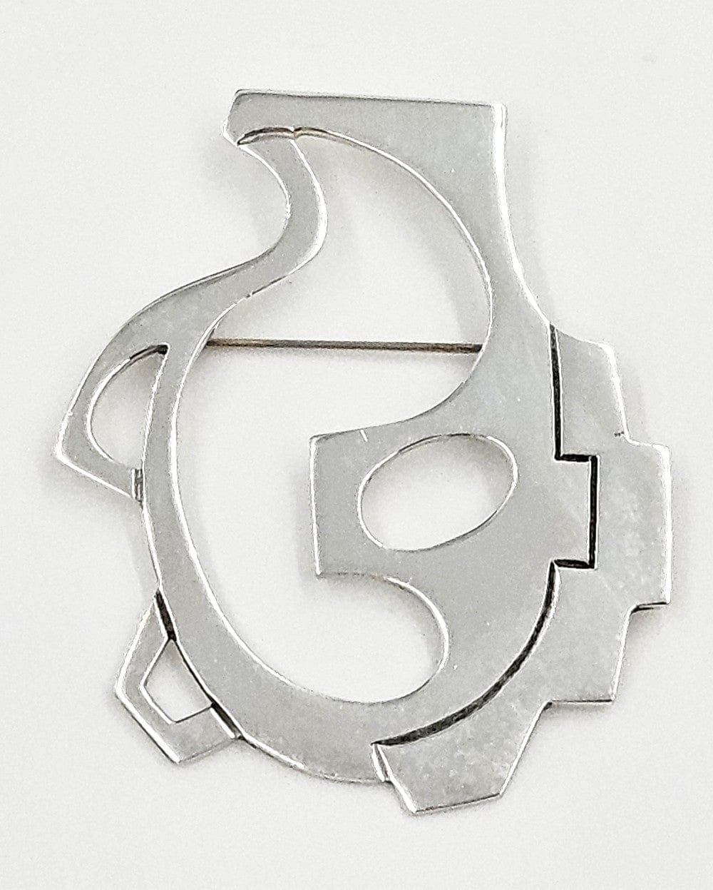 Erika Hult de Corral "Ric" Jewelry Artisan Erika Hult de Corral "Ric" Taxco Sterling Modernist Brooch