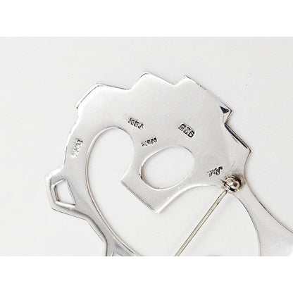 Erika Hult de Corral "Ric" Jewelry Artisan Erika Hult de Corral "Ric" Taxco Sterling Modernist Brooch