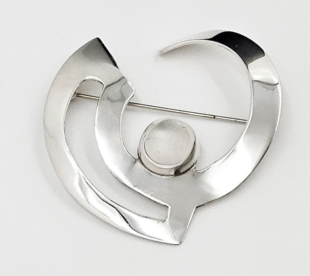 Erika Hult de Corral "Ric" Jewelry Artisan Erika Hult de Corral "Ric" Taxco Sterling Modernist Brooch