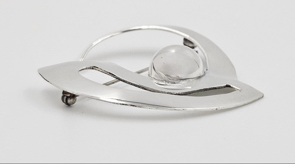 Erika Hult de Corral "Ric" Jewelry Artisan Erika Hult de Corral "Ric" Taxco Sterling Modernist Brooch