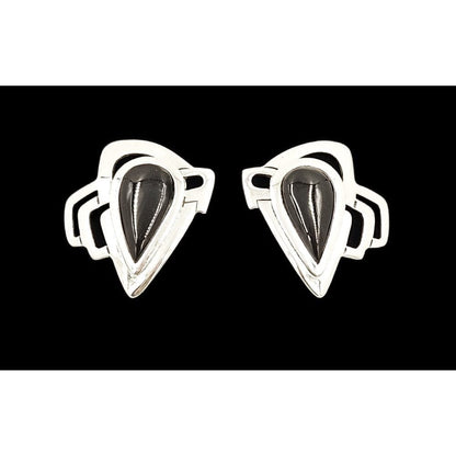 Erika Hult de Corral "Ric" Jewelry Artisan Erika Hult de Corral "Ric" Taxco Sterling Modernist Earrings