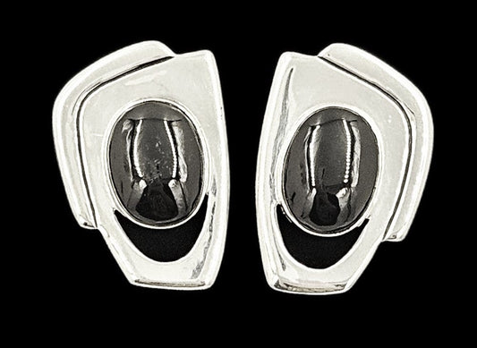 Erika Hult de Corral "Ric" Jewelry Artisan Erika Hult de Corral "Ric" Taxco Sterling Modernist Earrings