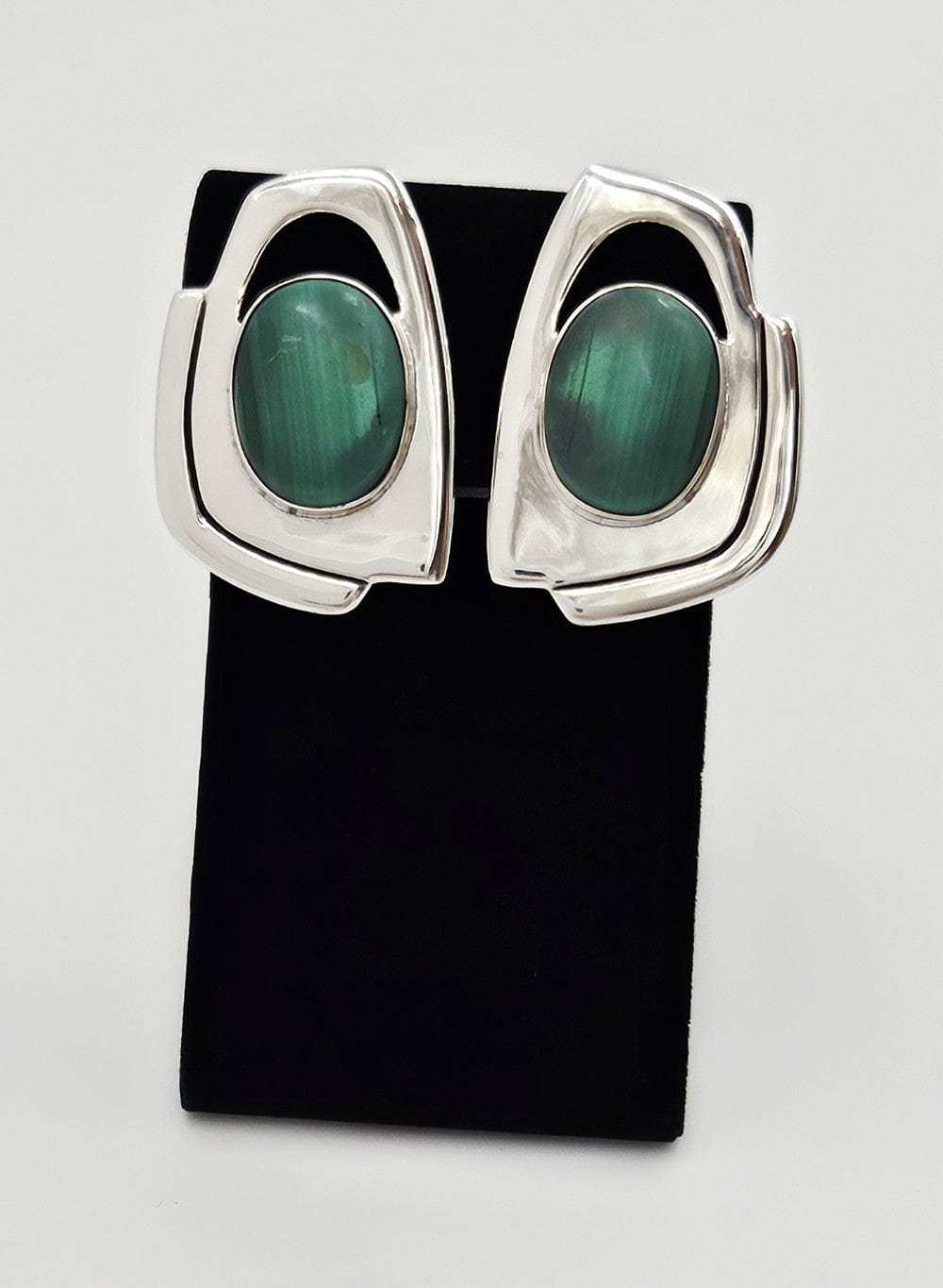 Erika Hult de Corral "Ric" Jewelry Artisan Erika Hult de Corral "Ric" Taxco Sterling Modernist Earrings