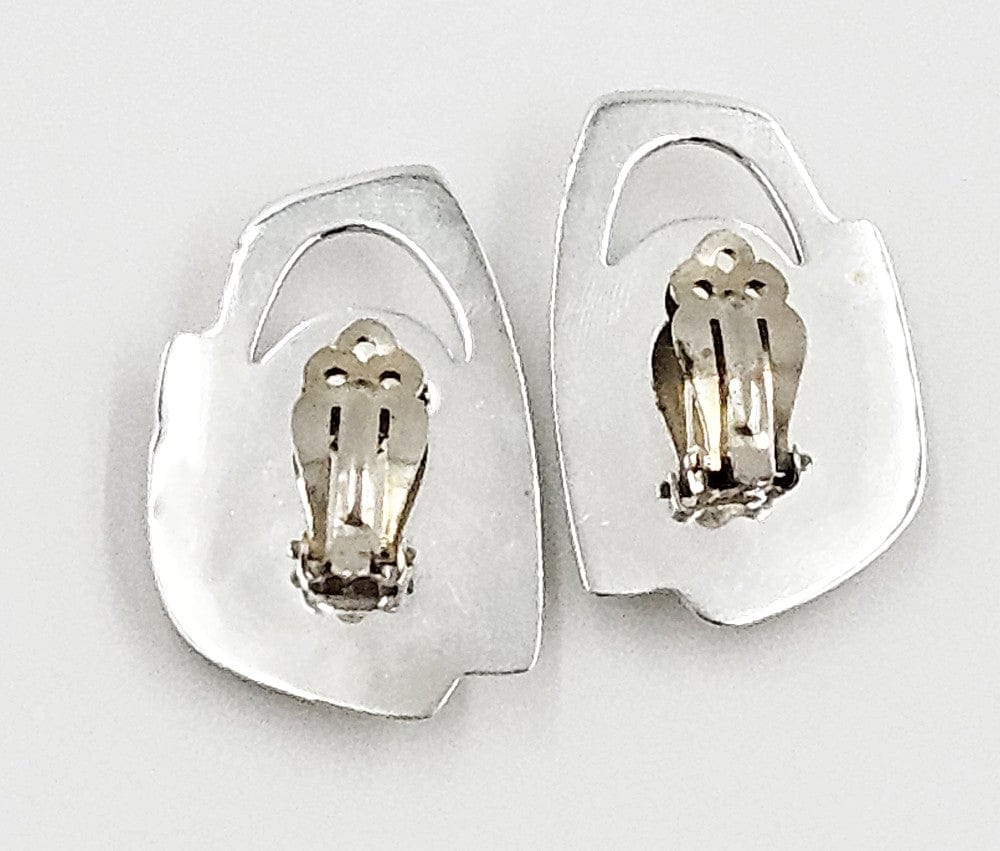 Erika Hult de Corral "Ric" Jewelry Artisan Erika Hult de Corral "Ric" Taxco Sterling Modernist Earrings