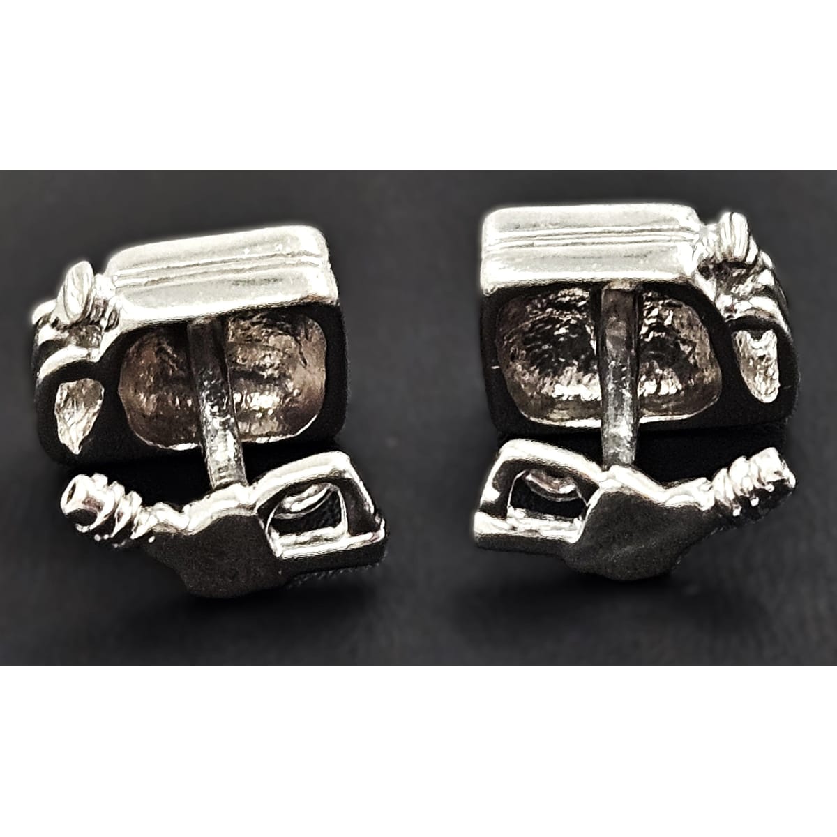 Erika Hult de Corral "Ric" Jewelry OOAK Erika Hult de Corral "Ric" Taxco Sterling Pop Art Cufflinks Circa 1980&