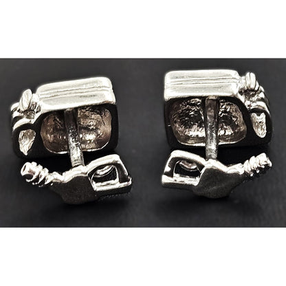 Erika Hult de Corral "Ric" Jewelry OOAK Erika Hult de Corral "Ric" Taxco Sterling Pop Art Cufflinks Circa 1980&