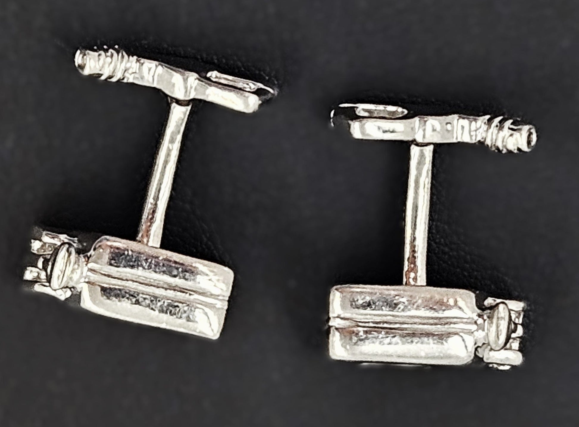 Erika Hult de Corral "Ric" Jewelry OOAK Erika Hult de Corral "Ric" Taxco Sterling Pop Art Cufflinks Circa 1980's