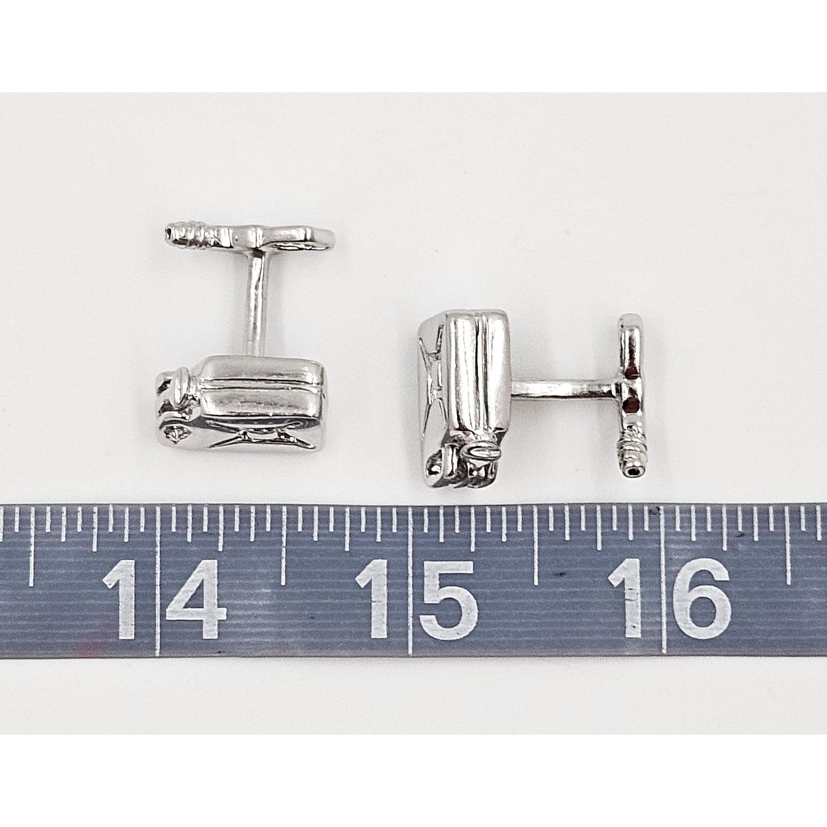 Erika Hult de Corral "Ric" Jewelry OOAK Erika Hult de Corral "Ric" Taxco Sterling Pop Art Cufflinks Circa 1980&