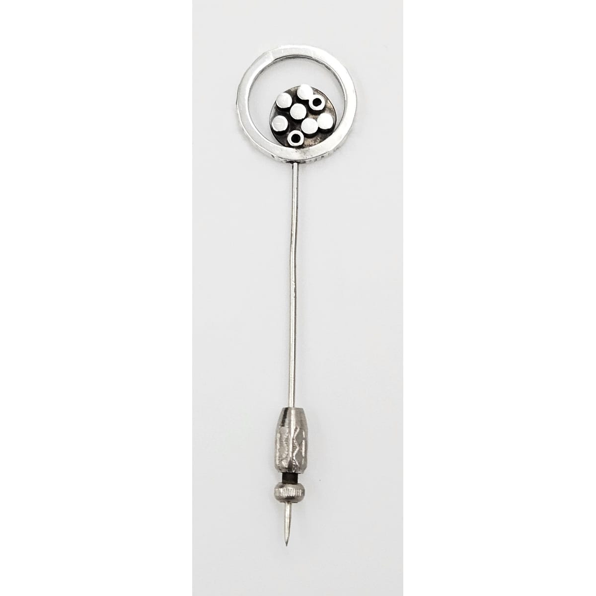 Frappe Jewelry Incredibly Rare James Frappe Abstract Modernist Stick Pin Brooch C. 40s/50s
