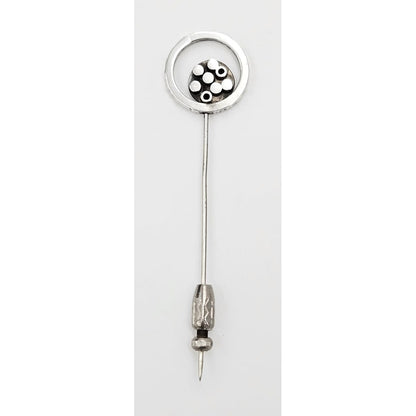 Frappe Jewelry Incredibly Rare James Frappe Abstract Modernist Stick Pin Brooch C. 40s/50s