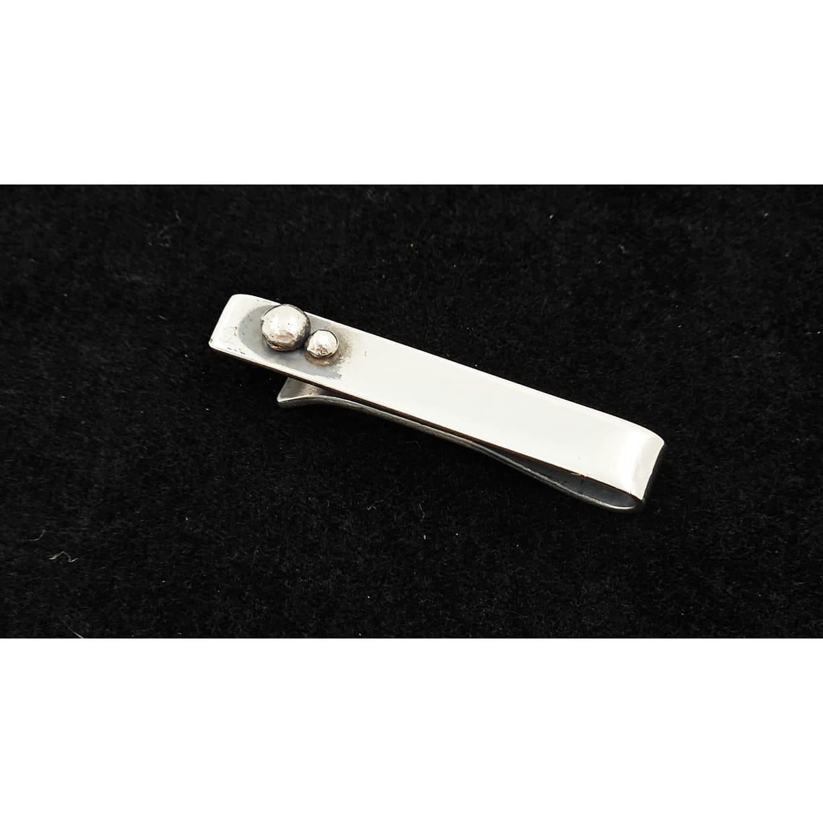 Fritzi Stevens Jewelry Mid Century Modern NYC Designer Fritzi Stevens Sterling Silver Modernist Tie/Money Clip