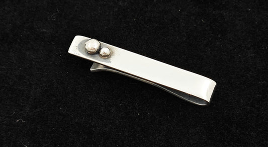 Fritzi Stevens Jewelry Mid Century Modern NYC Designer Fritzi Stevens Sterling Silver Modernist Tie/Money Clip