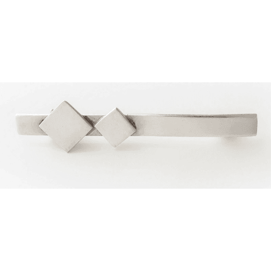 Fritzi Stevens Jewelry NYC Designer Fritzi Stevens Sterling Silver Modernist Brooch Lapel Pin C1950&