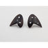 G & JK Denmark Jewelry G & JK Denmark Sterling and Wood Atomic Retro Modernist Earrings